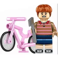 Boneco Blocos De Montar Mike Stranger Things Bicicleta