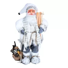 Boneco Papai Noel Natalino Grande De Luxo 90cm Ficar Em Pé 