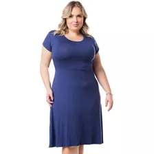 Vestido Plus Size Extra Grávida Manga Curta Gestante Ate G4 