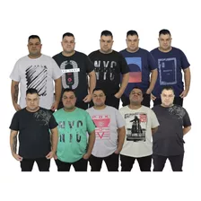 Kit 10 Camiseta Masculina Estampada Plus Size G1 /g4 Atacado