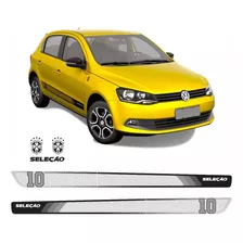 Faixas Laterais Volkswagen Gol Seleção 2014 Adesivos Gols Cor Padrão