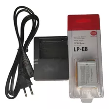 Kit Lp-e8 Compativel Canon +carregador T2i T3i T4i T5i 