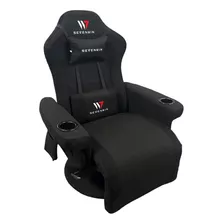 Sillón Gamer Bunker Black Velvet (tela)