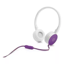 Fone Com Microfone Headset Casque Dobravel H2800 Roxo Hp Cor Violeta