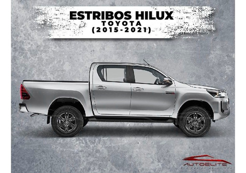 Estribos Hilux Toyota 4pts 2015 16 17 18 19 2020 2021 Torus Foto 3