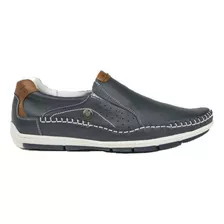 Zapato Mocasín Náutico Ringo Bilgax 20 De Cuero True Azul Comb. Nautical Suela Diseño Lisa 43 Ar Para Adultos - Hombre