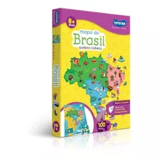 Quebra-cabeça 100 Peças - Mapa Do Brasil - Toyster