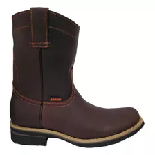 Bota Rodeo Vaquera Rogeri Trabajo Piel Para Hombre Uso Rudo