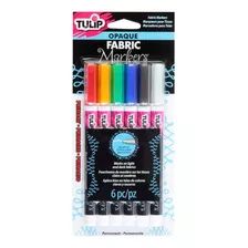 Tulip Fashion Markers Mrkt Multi Opaco 6pk Primary, Como Se 