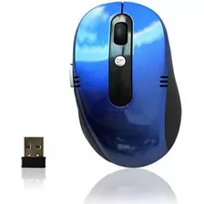 Mouse Sem Fio 2.4ghz Wireless - Cor Azul