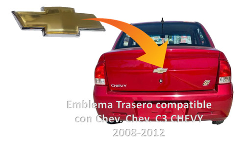 Emblema Trasero Compatible Chev. Chevy/monza C3 2008-2012 Foto 3