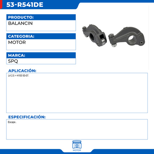 Balancin Para Dodge/hyundai 2.5l. H100 93-07 Escape Cromo Foto 2