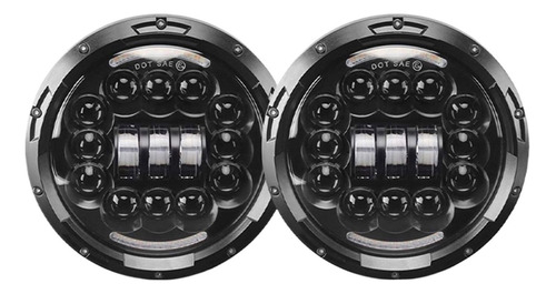 Foto de Par De Faros Led De 7 Pulgadas Para Freightliner Century Cla