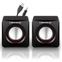 Caixa Caixinha De Som Potente Pc Notebook Subwoofer Para Computador 6w Usb P2 Coolmusic Preto 127/220v