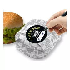 Etiqueta Lacre Segurança Redondo Hamburguer Lanche Delivery