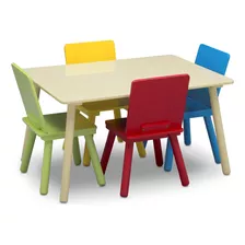 Juego De Mesa Y 4 Sillas Para Niños