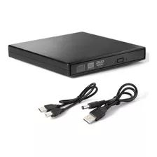 Grabador Lector Cd Dvd Externo Slim Usb2.0 Plug And Play Mac