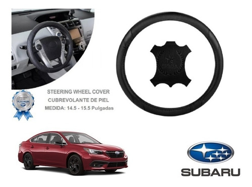 Funda Cubrevolante Negro Piel Subaru Legacy 2019 Foto 2