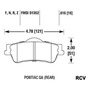 Balatas Disco  Trasera Pontiac G8   2008