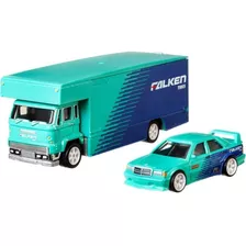 Mercedes Benz 190e Falken Team Transport Hot Wheels 1/64