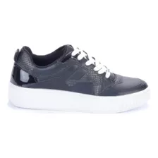 Zapatillas Negras Savage Tivoli Moda Urbanas De Mujer