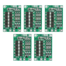 Kit 5x Placa Proteção Bms 3s 40a Com 12.6v Balanceamento