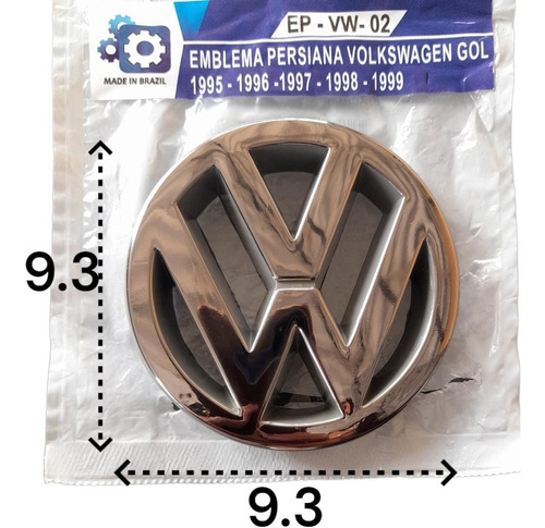 Emblema Persiana Volkswagen Gol  1995 / 1999 Foto 3