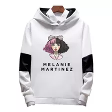 Casaco Moleton Moletom Branco Manga Bicolor Melanie Martinez