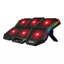 Ventilador Notebook Gamer Rgb 6 Ventiladores Potente K40