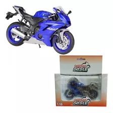 Miniatura Moto Yamaha Yzf R6 Cycle California 1:18