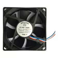 Ventoinha Cooler 12v 5000rpm 80x80x25mm Bucha Nework 