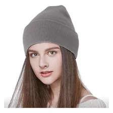 Gorro Beanie De Lana Adulto Con Doblez Pack 5 Unidades