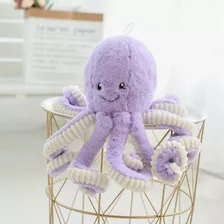 Peluche De Pulpo Marino Morado 18 Cm Niños Juguete 