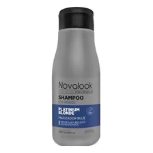Shampoo Matizador Azul Platinium Blonde Novalook 375ml