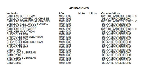 Caliper De Freno Delantero Derecho Chevrolet G20 1979-1995 Foto 5