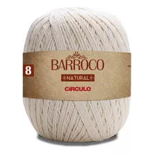 Linha Cordão Barbante Barroco Natural Círculo Nº8 - 700g Cor 8 Fios