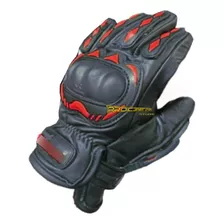 Guantes 100% Cuero Para Moto Con Protecciones Y Térmicos