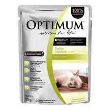 Alimento Optimum Gato Adulto Pouch Sobre 85 G X12 Unidades