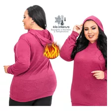 Blusão De Frio Feminino Moda Plus Gordinhas Térmico Inverno