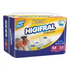 Fralda Higifral Premium - Tamanho: M - Com 20 Fraldas