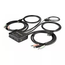 Startech. Com - Interruptor Kvm Hdmi De 2 Puertos - 4k 60hz.