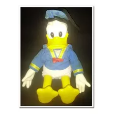 Pato Donald Disney, Peluche Cara Goma Dura, 20x20 Cms. Aprox