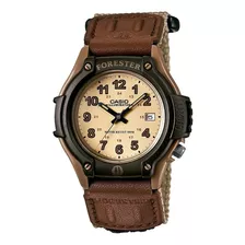 Reloj Casio Forester Ft-500wc-5bv E-watch Color De La Correa Marrón Claro Color Del Fondo Beige