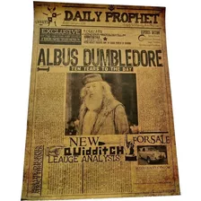Poster Albus Dumbledore Periódico Harry Potter Daily Prophet