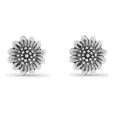 Boma Jewelry Aretes De Plata Esterlina Con Forma De Girasol