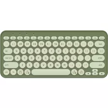 Teclado Inalambrico Verde 79 Teclas Redondas Ltc Mk791