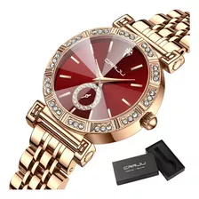 Relógios Femininos De Luxo Com Diamante E Quartzo Crrju 5011