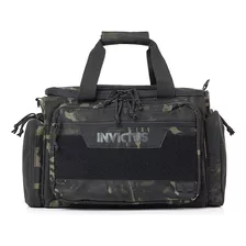 Mala Invictus Arsenal 24 Litros Tática Militar Range Bag Cor Warskin Black