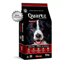 Quartz Supreme Ração Cães Adultos Sabor Frango E Arroz 15kg