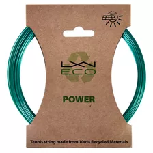 Cordaje De Tenis Luxilon Eco Power - Juego, Verde Azulado